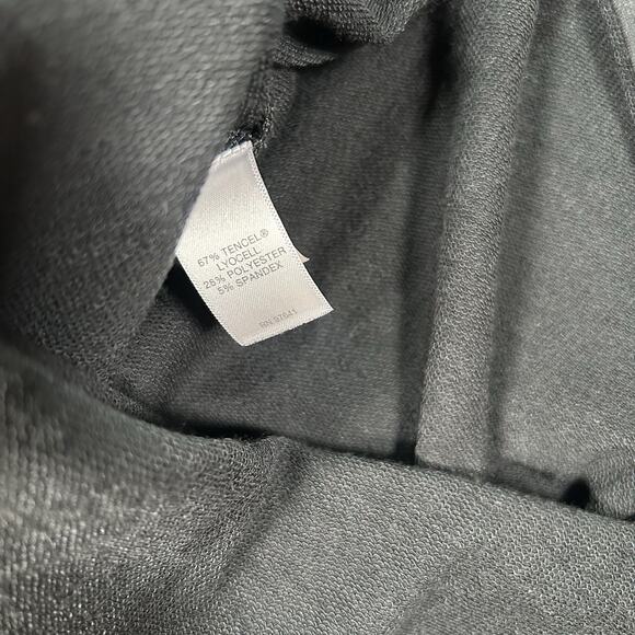 J. Jill Pure Jill Black Layered Knit Shift Dress Long Sleeves Women's Size Large - Picture 4 of 6